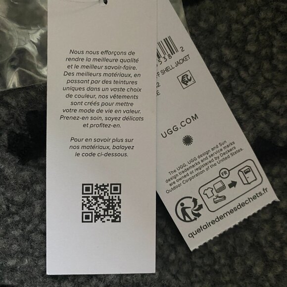 UGG® UGG Women's Ellison Fluff Shell Jacket Size Small - Picture 7 of 7